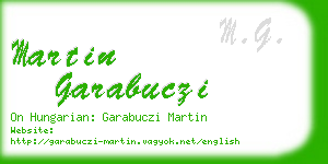 martin garabuczi business card